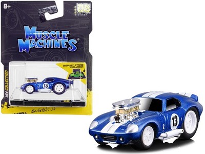 Muscle Machines 15552BL 1/64 1965 Shelby Daytona Coupe #13 Blue