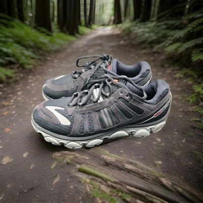 Brooks Womens Black Silver Pure Flow 2 Running Shoes Size 7.5 B