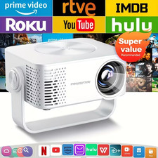 Projector with WiFi 6 And Wireless 5.0 -Native Resolution: 1920x1080fullTheater,