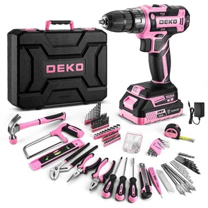 Power Drill Tool Kit 20V Cordless 1.5Ah Battery - Perfect for DIY Home Projects