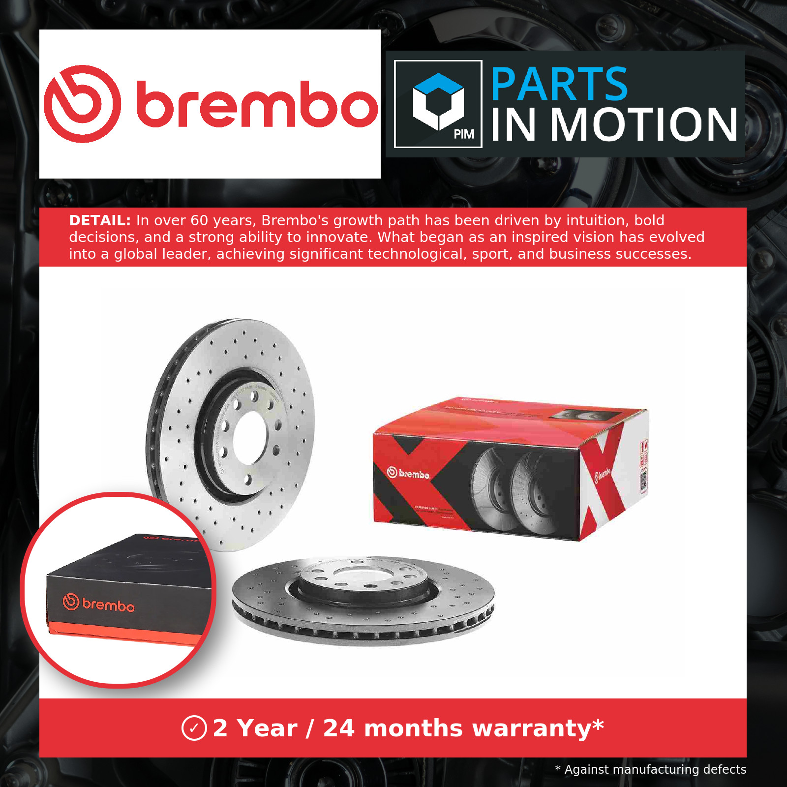 2x Brake Discs Pair Vented fits VAUXHALL ASTRA G, H Front 2000 on 308mm Set New - Image 2
