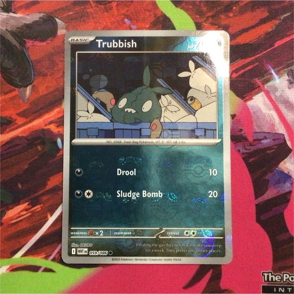 Pokémon Trubbish Master Ball Pattern Basic 059/086 Sv: White Flare Holo 70HP
