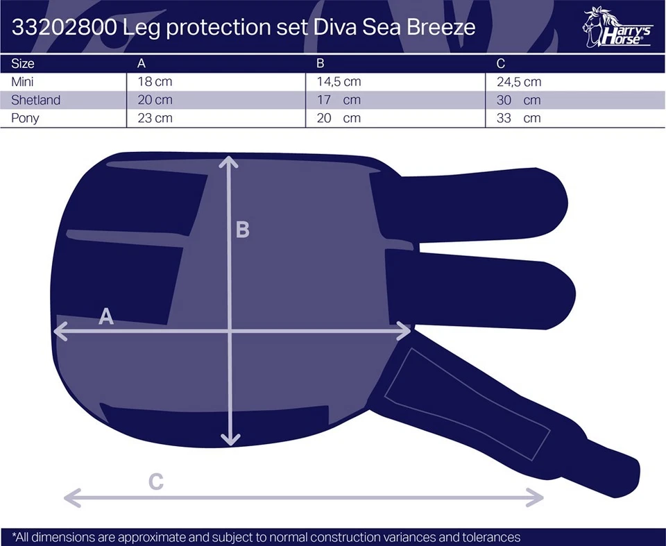 Harrys Horse Fesselkopfgamaschen Diva Sea Breeze Pony und Minishetty - Bild 2 von 2