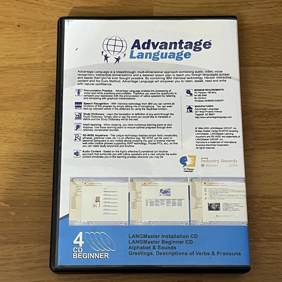 Advantage Language Breakthrough Interactive Learning-Spanish 4 CD Beginner — - Image 2 of 2