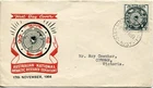 1954 Commemorating Australian Antarctic Research Expeditions - SCP FDC Red/Black