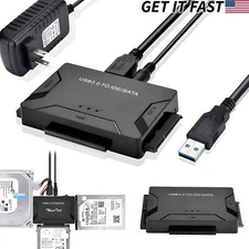 USB 3.0 to IDE & SATA Converter Adapter Kit for 2.5" or 3.5" SSD HDD Hard Drive