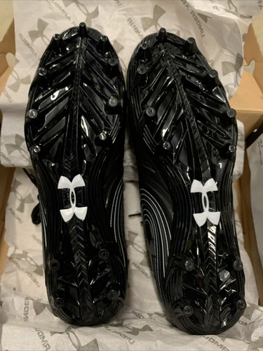 Under Armour Team Nitro Low MC Black/White 3000182-001 Mens Sz 9 NIB - Picture 4 of 5