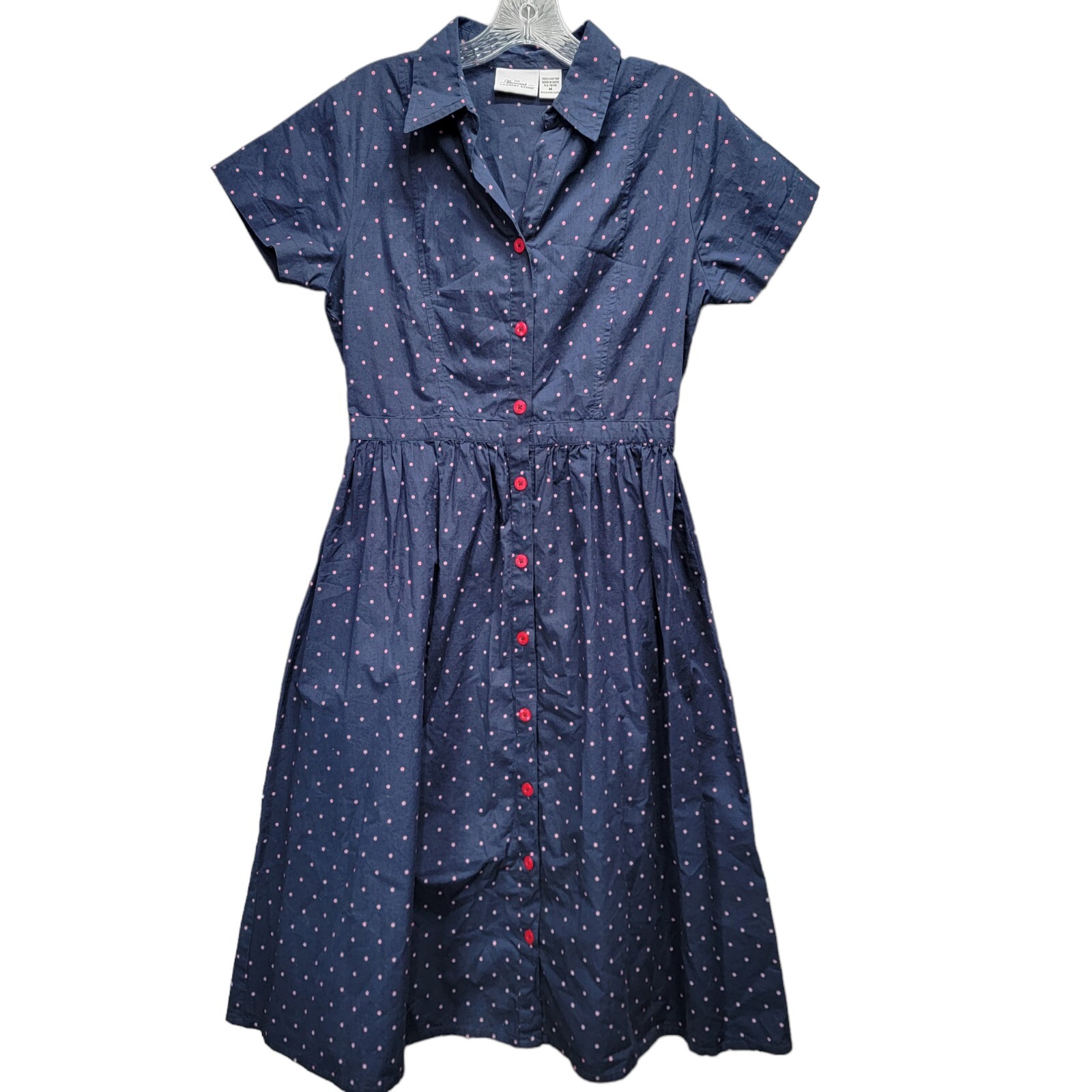 THE VERMONT COUNTRY STORE POLKA DOT DRESS, SIZE M Gem