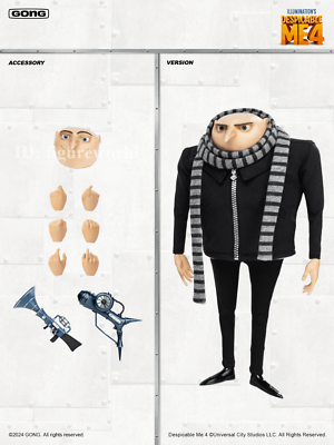 POPMART GONG 1/8 Despicable Me 4 Gru Collectible Action