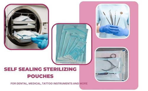 Selbststerilisationsbeutel Beutel Autoklav Sterilisator 200 Stück Dental alle Größen - Bild 4 von 5