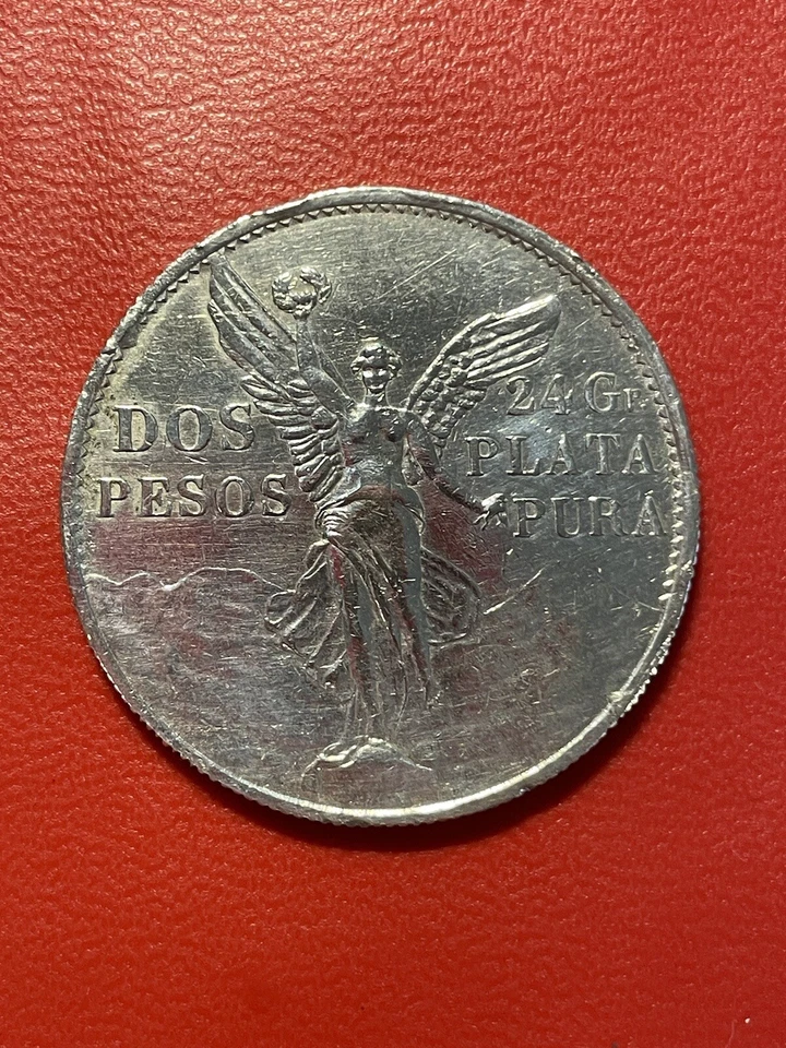 Mexico Dos Pesos 1921, Centennial of Independence .900 Coin Silver - Image 2 of 4