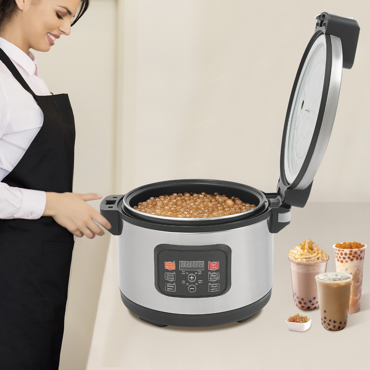 Commercial Tapioca Pearl Cooker Commercial Boba Maker Machine ...