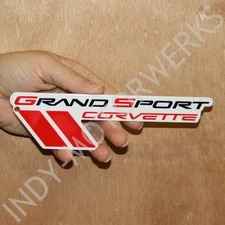 C6 CORVETTE GRAND SPORT METAL MAGNET EMBLEM ART 10-13 SIZE: 7" x 2" GS