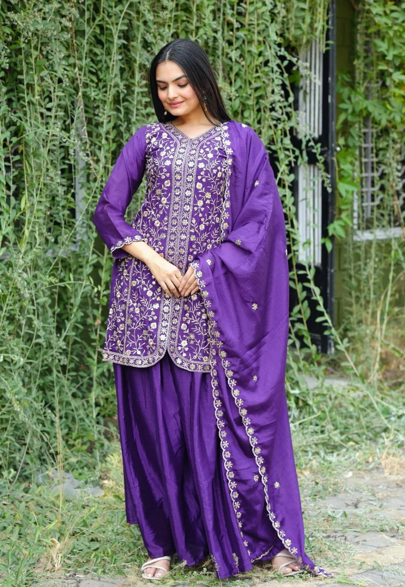 Indiano Abito Pakistano Salwar Kameez Confezionato Festa Matrimonio di