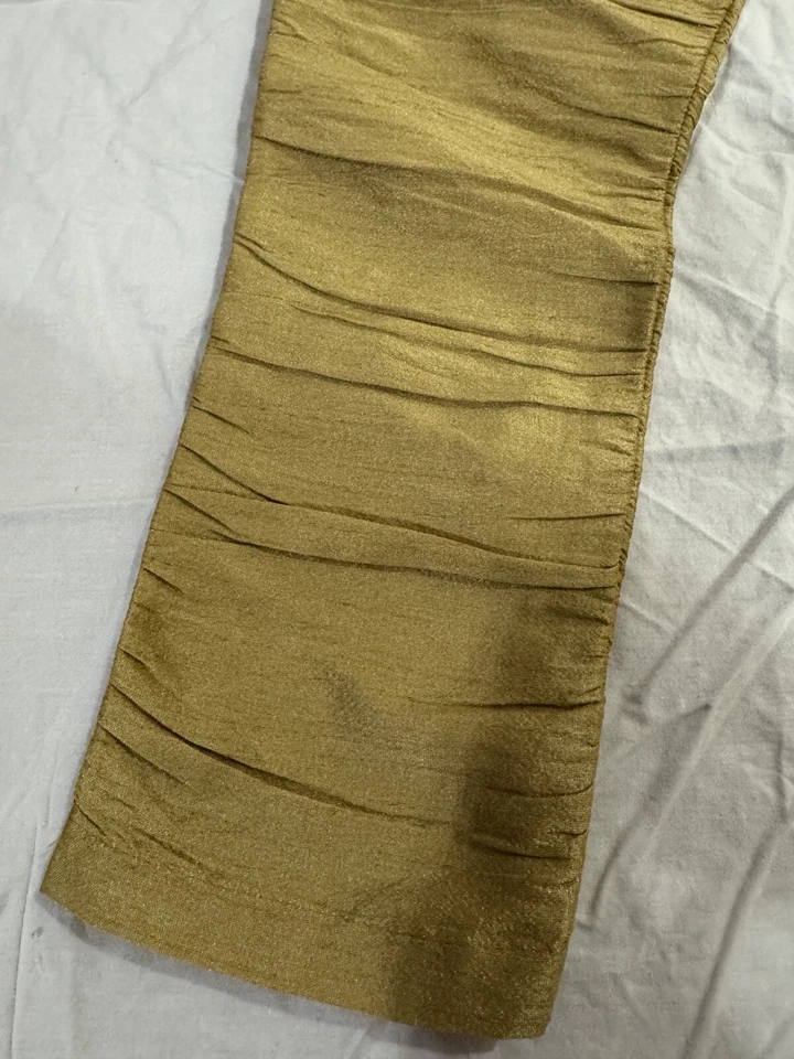 Boys Traditional Indian Pakistani Pants Brown Gold Size 4 - Image 2 of 4