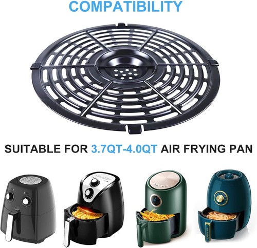 Estante de parrilla duradero para freidora de aire de 3,7 cuartos de galón - Incluye paño de limpieza y parachoques de goma - Imagen 5 de 9