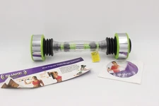 3 lb. Shake Weight Dumbbell Clear + Lime Green Color w NONWORKING Timer Counter