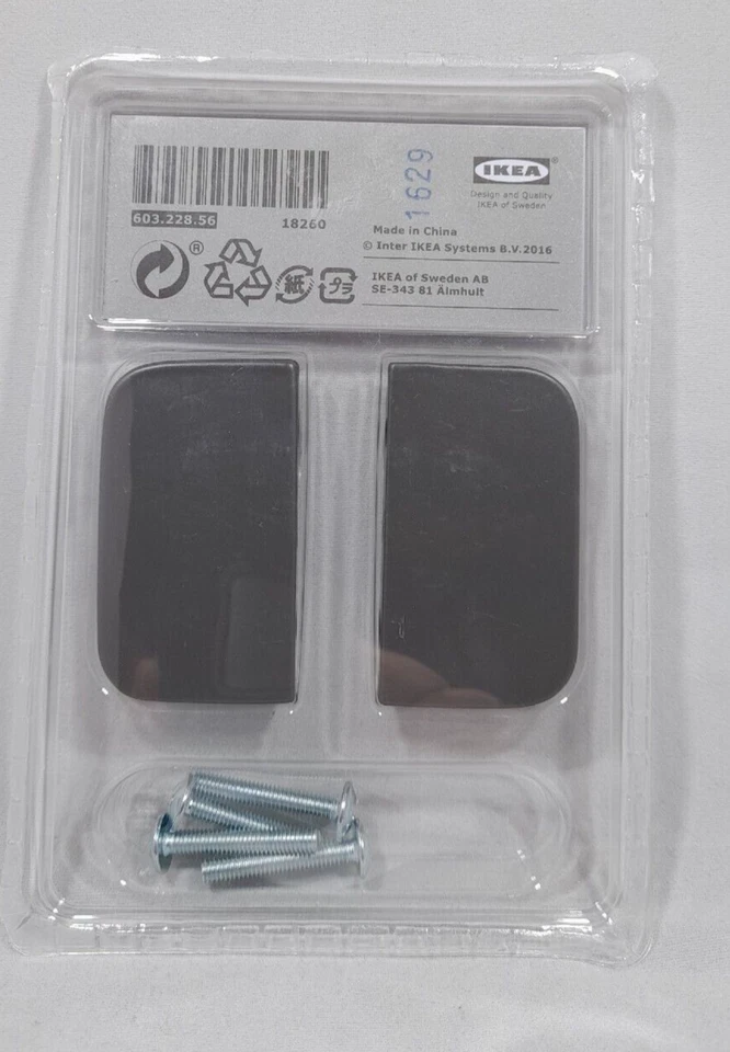 IKEA BERGHALLA Möbel Griffe in grau, (56mm), 2 Stück mit Schrauben - Bild 2 von 4