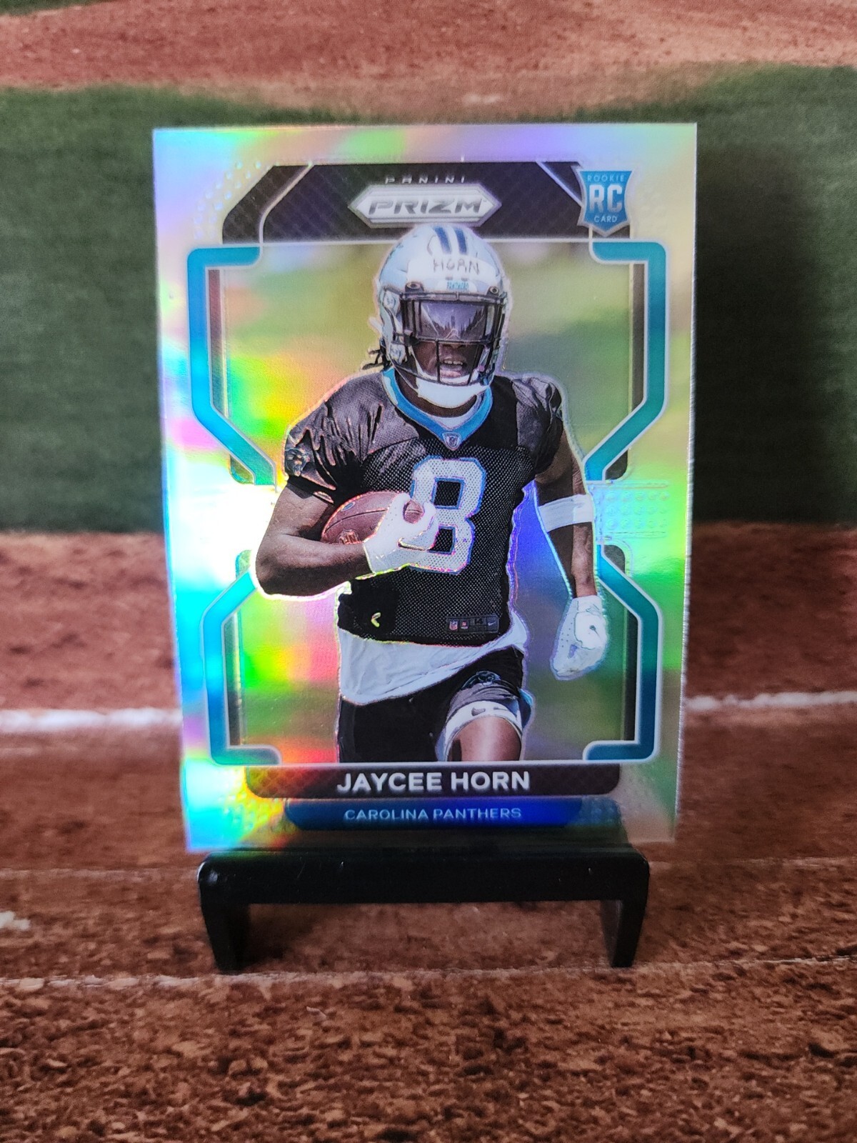 2021 Panini Prizm Jaycee Horn Silver Prizm #373 REFRACTOR 