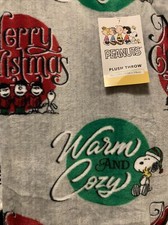 New Peanuts Snoopy Gang Christmas Caroling Holiday Winter Throw Blanket 50  x70  