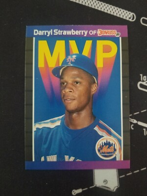 Donruss 89 Darryl Strawberry BC-6 MVP * ERROR * - Denotes - Card