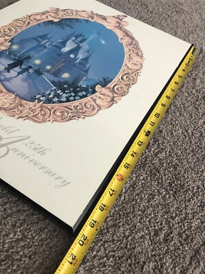 RARE!! WALT DISNEY WORLD 25TH ANNIVERSARY POSTER 1996 Laminar