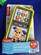 Fisher-Price Laugh Learn 2-in-1 Slide to Learn Smartphone Light-up Toy 10/18