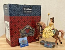 DISNEY JIM SHORE BEAUTY AND THE BEAST BELLE "PRINCESS OF KNOWLEDGE" FIGURINE BOX