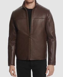 cole haan leather jacket