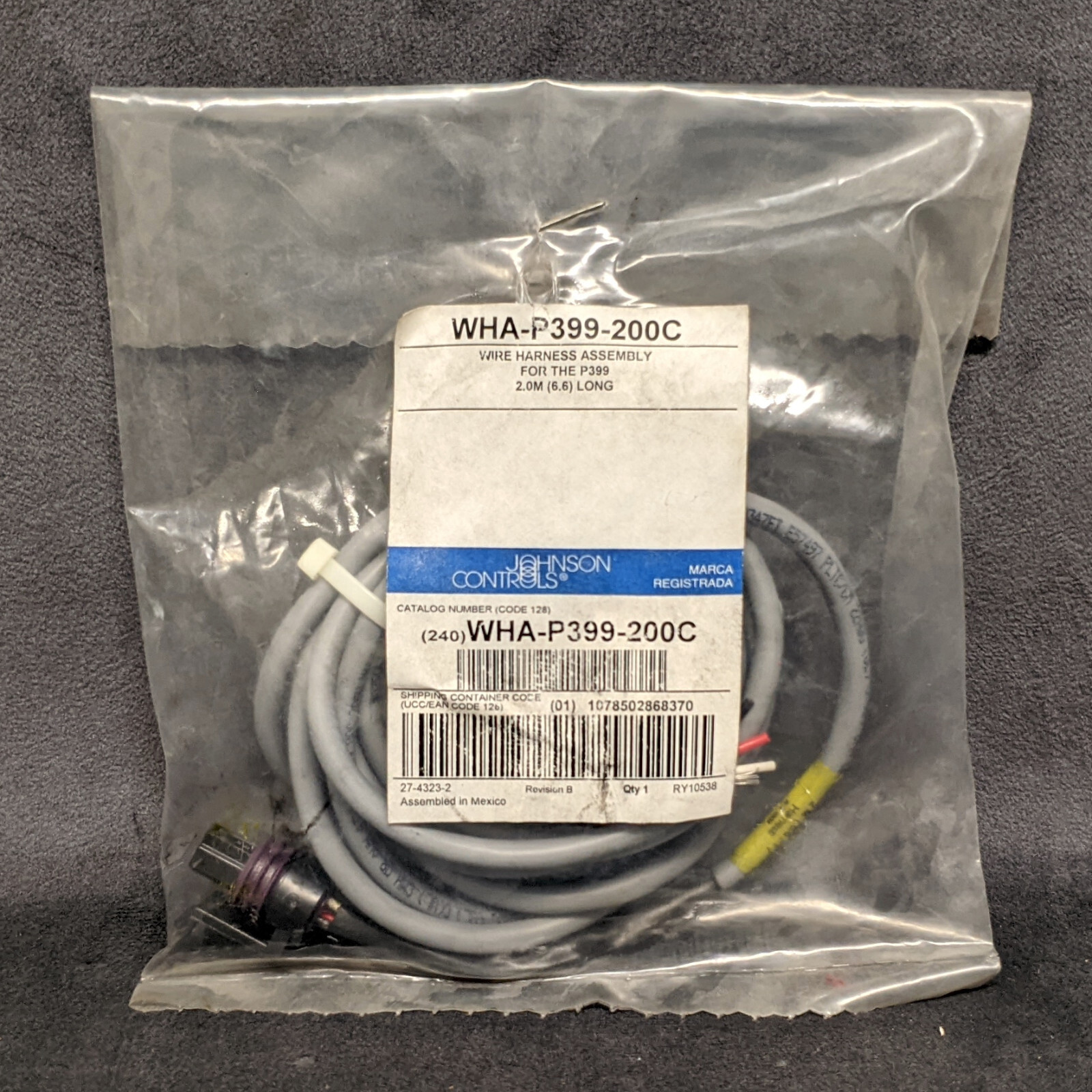 Jc Control Cable ~Discount HVAC~ JC-WHAP399200C - Johnson Controls - Wire Harness ...