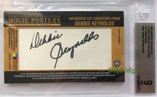 2007 BREYGENT MOVIE POSTERS AUTO: DEBBIE REYNOLDS #4/21 BGS 9 MINT AUTOGRAPH 10