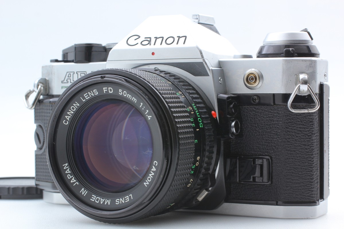 CANON AE-1 PROGRAM シルバー NEWFD 50MM F1.4 Exc+5] Canon AE-1 P Program Silver SLR New FD NFD 50mm f1.4