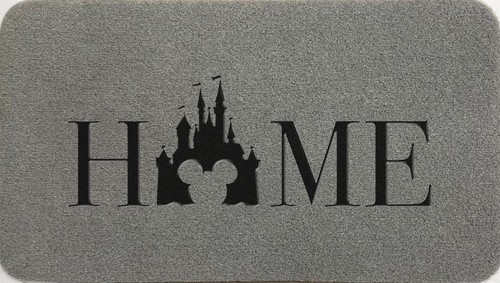 Home Disney Castle Candle Mickey Mouse Coir Sintético Nailon Alfombrilla para Puerta - Imagen 2 de 20
