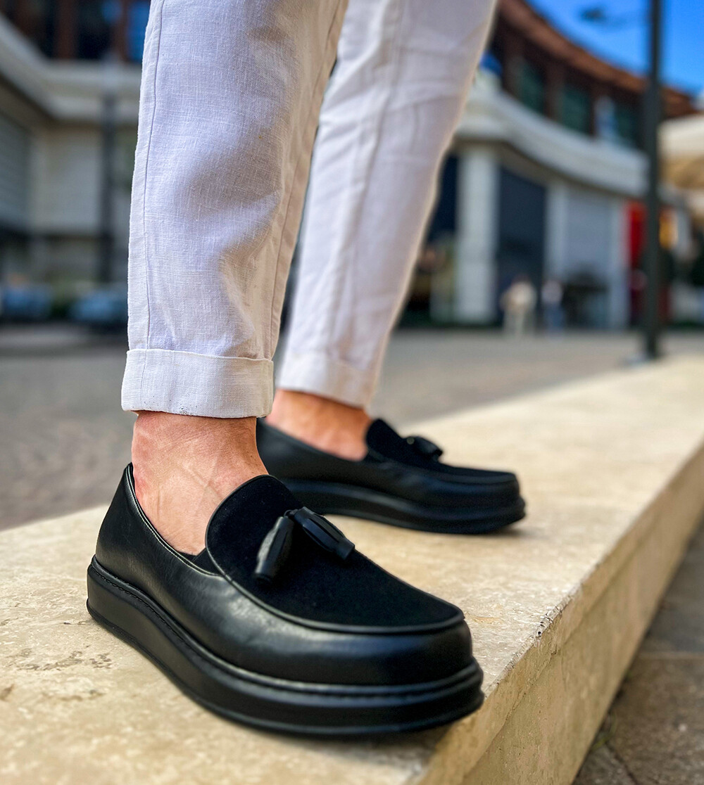 Street Style Black Tassel Loafers Bruno Magli Fabiolo Tasseled