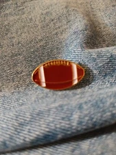 FOOTBALL- ENAMEL, LAPEL, BROOCH PIN-NEXT DAY SHIPPING