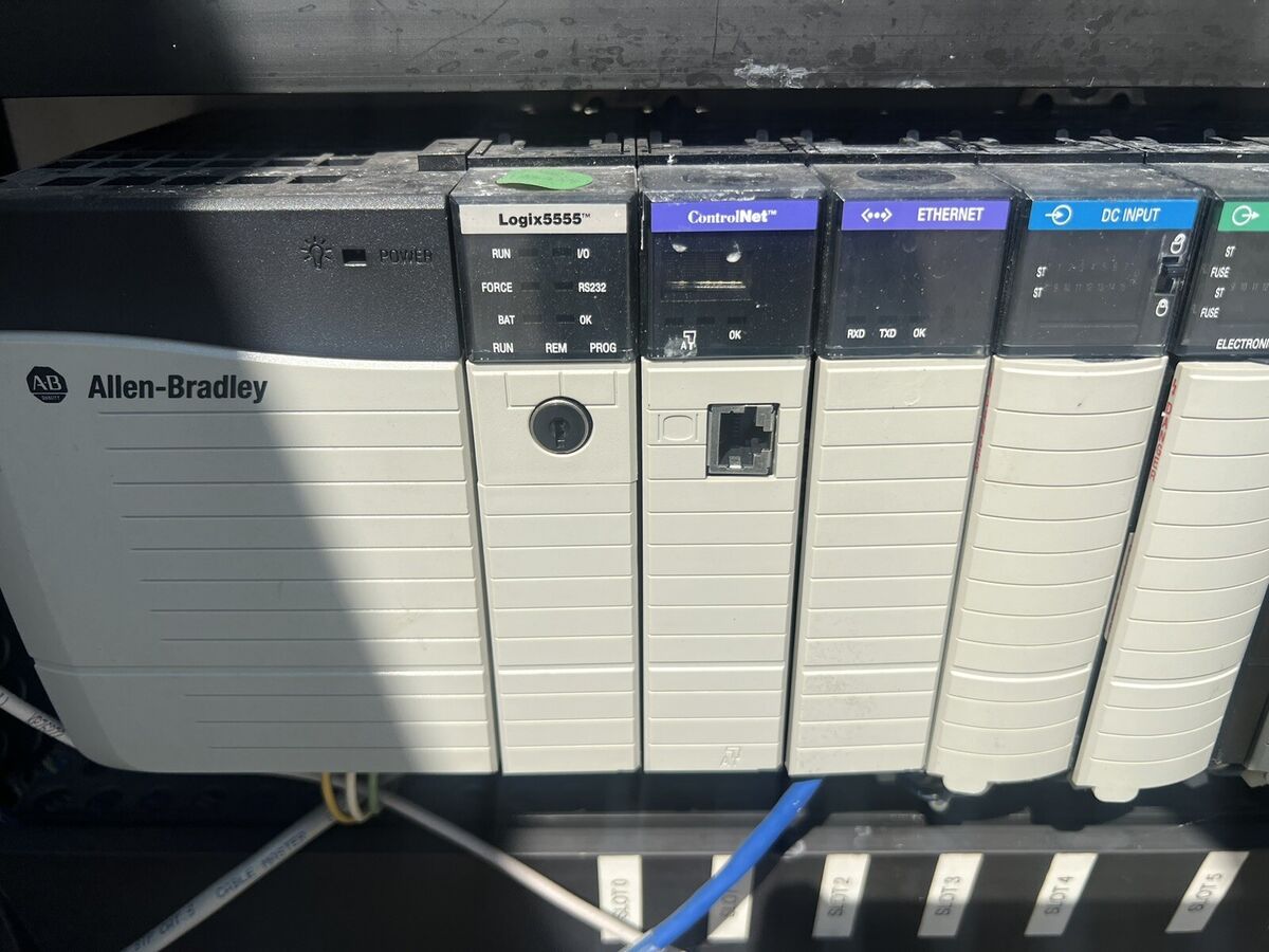 Allen Bradley Control Logix PLC Rack w/ Logix5555 Processor Allen Bradley Control Logix PLC Rack w/ Logix5555 Processor