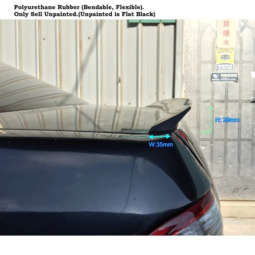 Flat Black 284N Rear Trunk Spoiler Ducktail Wing Fits 2002~2005 Audi A4 B6 Sedan