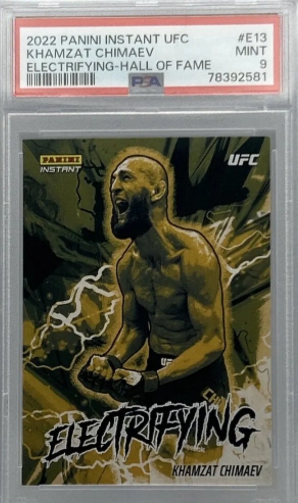 2022 Panini Instant UFC Khamzat Chimaev Electrifying Gold #1/50