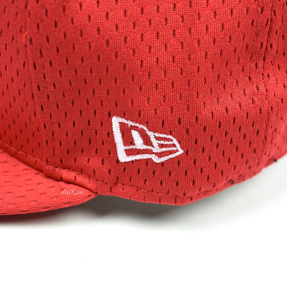 NWT Supreme New Era Red Box Logo Mesh Fitted Hat Cap Mens 7 NWT Supreme New Era Red Box Logo Mesh Fitted Hat Cap Mens 7