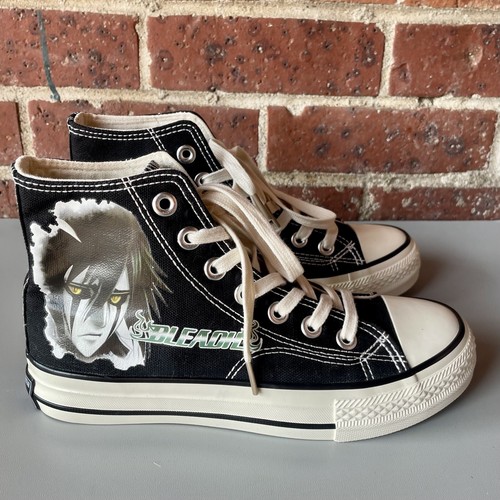 ZQS KPOP BTS BT21 Manga Graffiti Emo Anima High Top Sneakers Size 42 - Picture 4 of 9