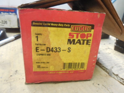 All Commercial Trucks-8ct Euclid Stop Mate Disc Brake Pads E-D433-S BP-148