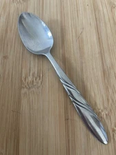 Pfaltzgraff Stainless CROSSCREEK Swirled Lines TEASPOON 6"