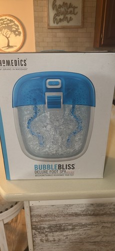 HoMedics Bubble Bliss Deluxe Foot Spa with Heat – Excellent Condition In Box