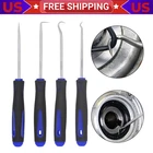 4Pc Precision Hook Pick Set O Ring Seal Removal Automotive Car Repair Home Tools