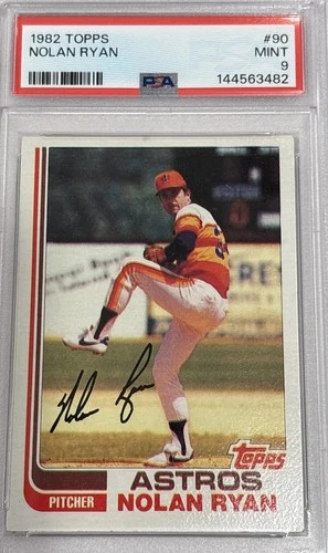 1982 TOPPS #90 NOLAN RYAN PSA 9