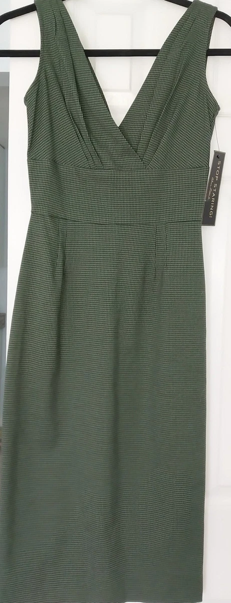 green emerald velvet dress Stop Staring Turquoise Multi Size S Dress – Swap Boutique