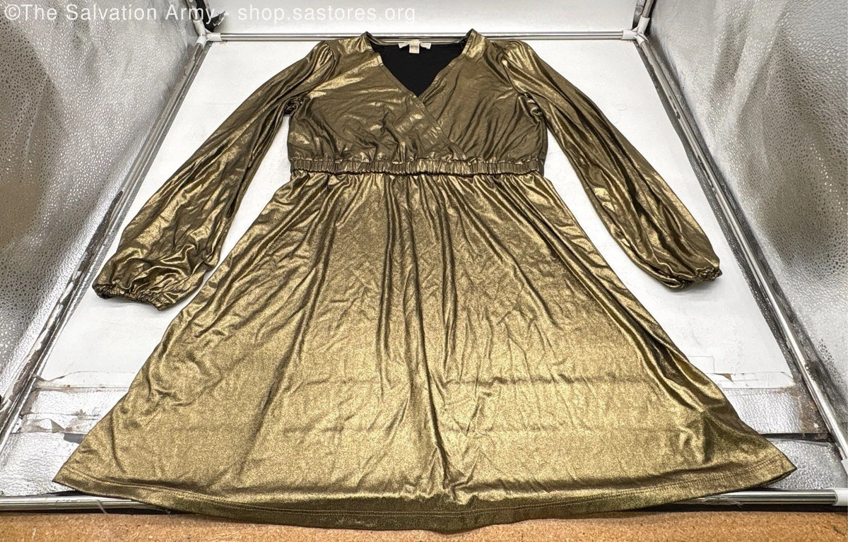 michael kors gold sequin wrap dress MICHAEL Michael Kors MICHAEL Petites Sequin Wrap Dress