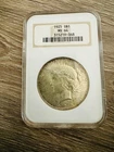 1925 Peace Silver Dollar MS64 Certified Gem Coin s#315219-068 - High Grade $1