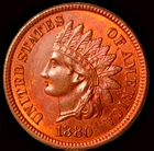 1880 Indian Head Cent - EXCEPTIONAL UNCIRCULATED GEM - FREE SHIPPING