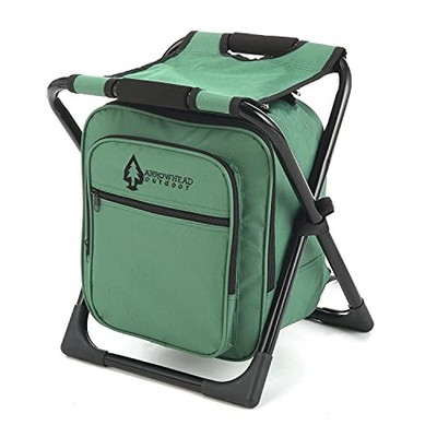 ARROWHEAD OUTDOOR MULTI-FUNCTION 3-IN-1 COMPACT CAMP CHAIR - GREEN